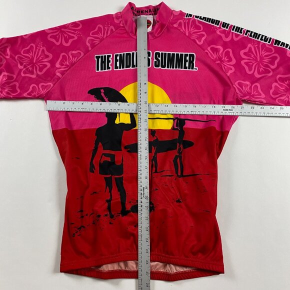 Endless Summer World Cycling Jersey Bib Large Pink Bruce Brown Surf Surfing - Picture 8 of 11